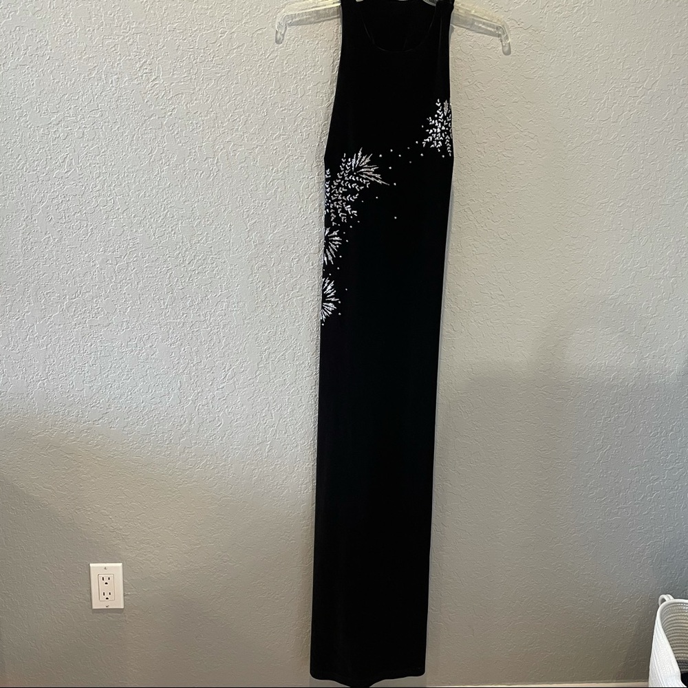 Black Velvet Maxi Dress